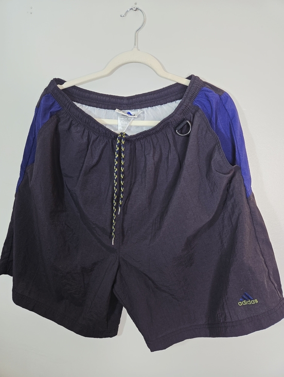 adidas Black Shorts with Blue Logo Accent Vintage 90s - Picture 8 of 8